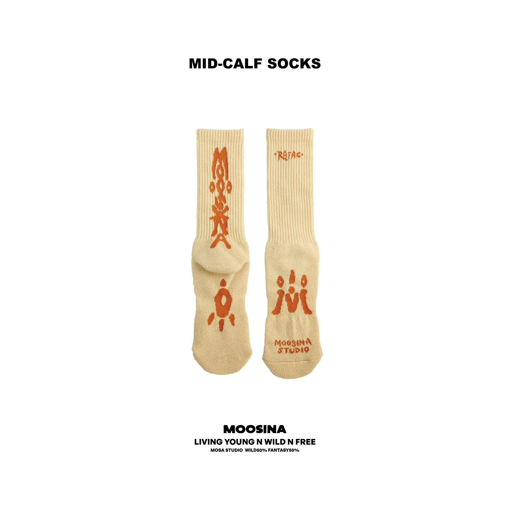 RAFAC機能襪 - MOOSINA X RAFAC 戶外機能襪_米白
