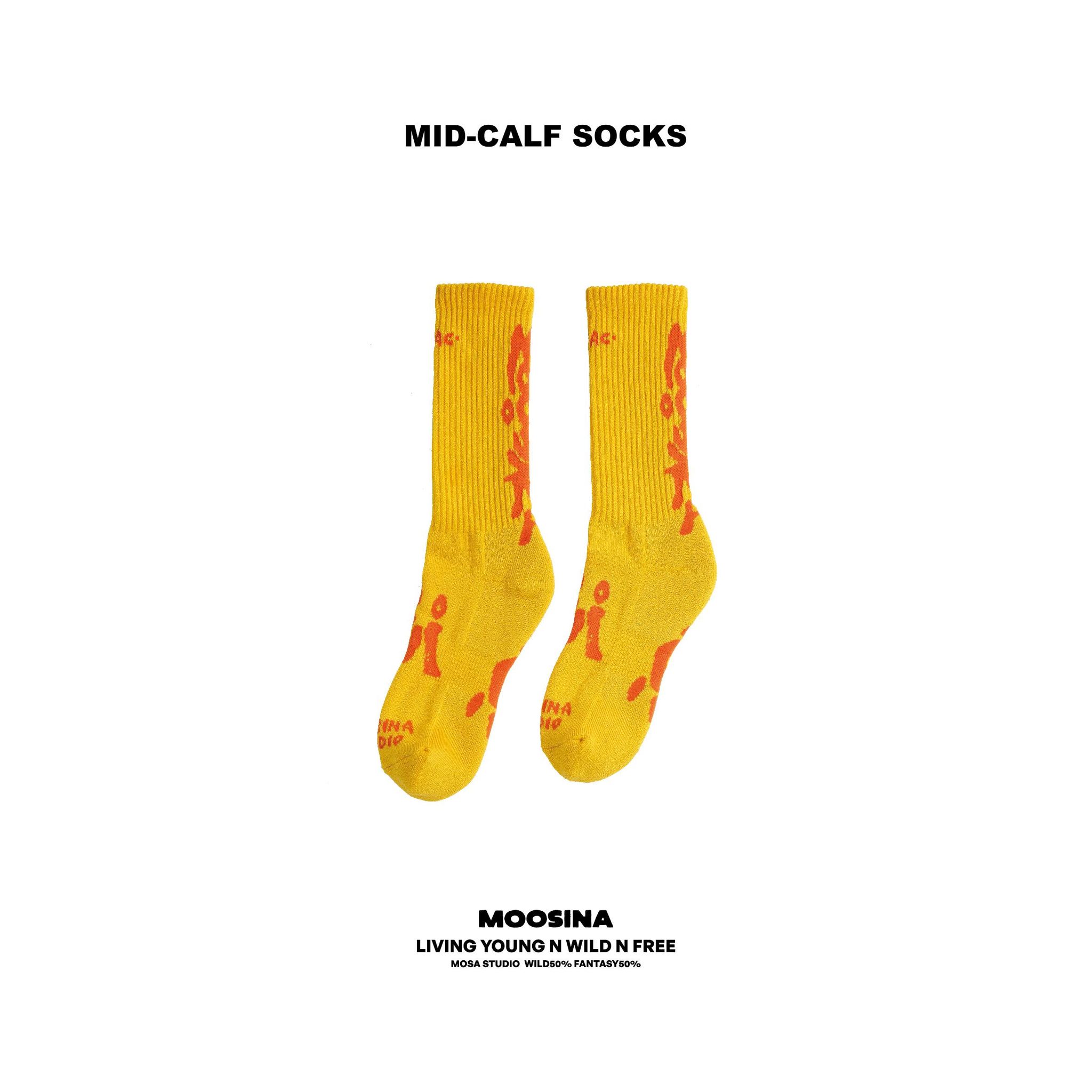 RAFAC機能襪 - MOOSINA X RAFAC 戶外機能襪_芥末黃