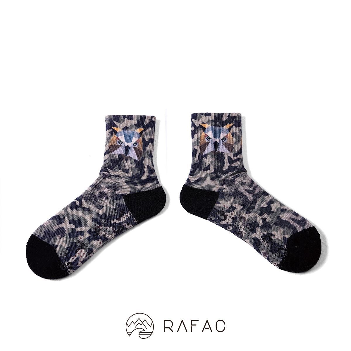 RAFAC機能襪 - RAFAC戶外機能動動童襪_迷彩綠