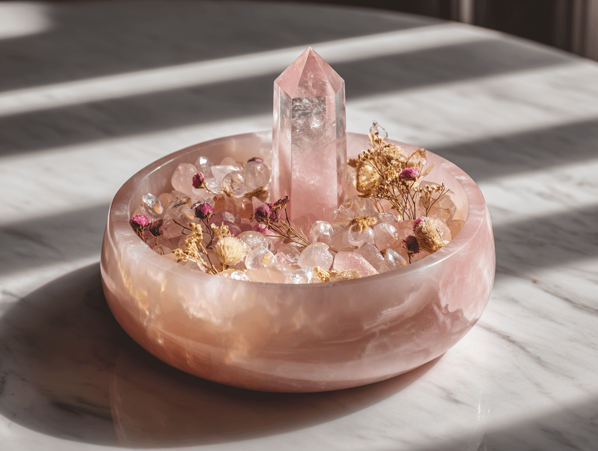 水晶能量花藝盆｜一對一專屬守護 - 💎 高階款