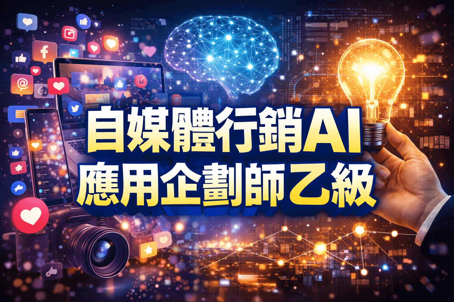 自媒體行銷【AI應用】企劃師【乙級】-術科報告【範例】+AI指令集+300題題庫