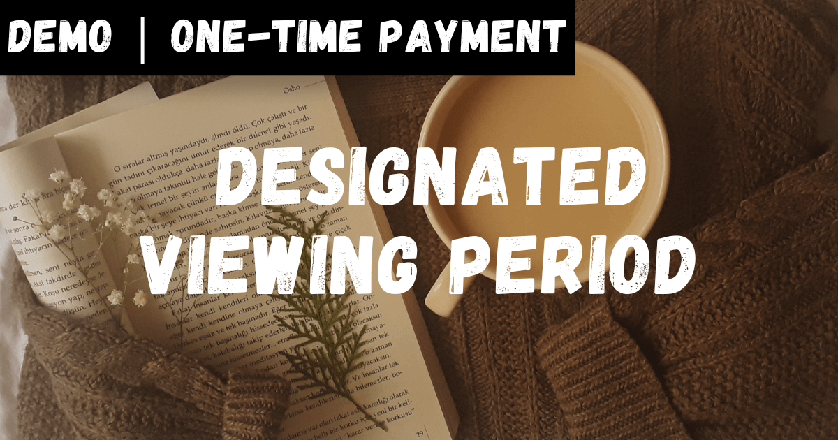 [Demo] One-time Payment | Designated Viewing Period