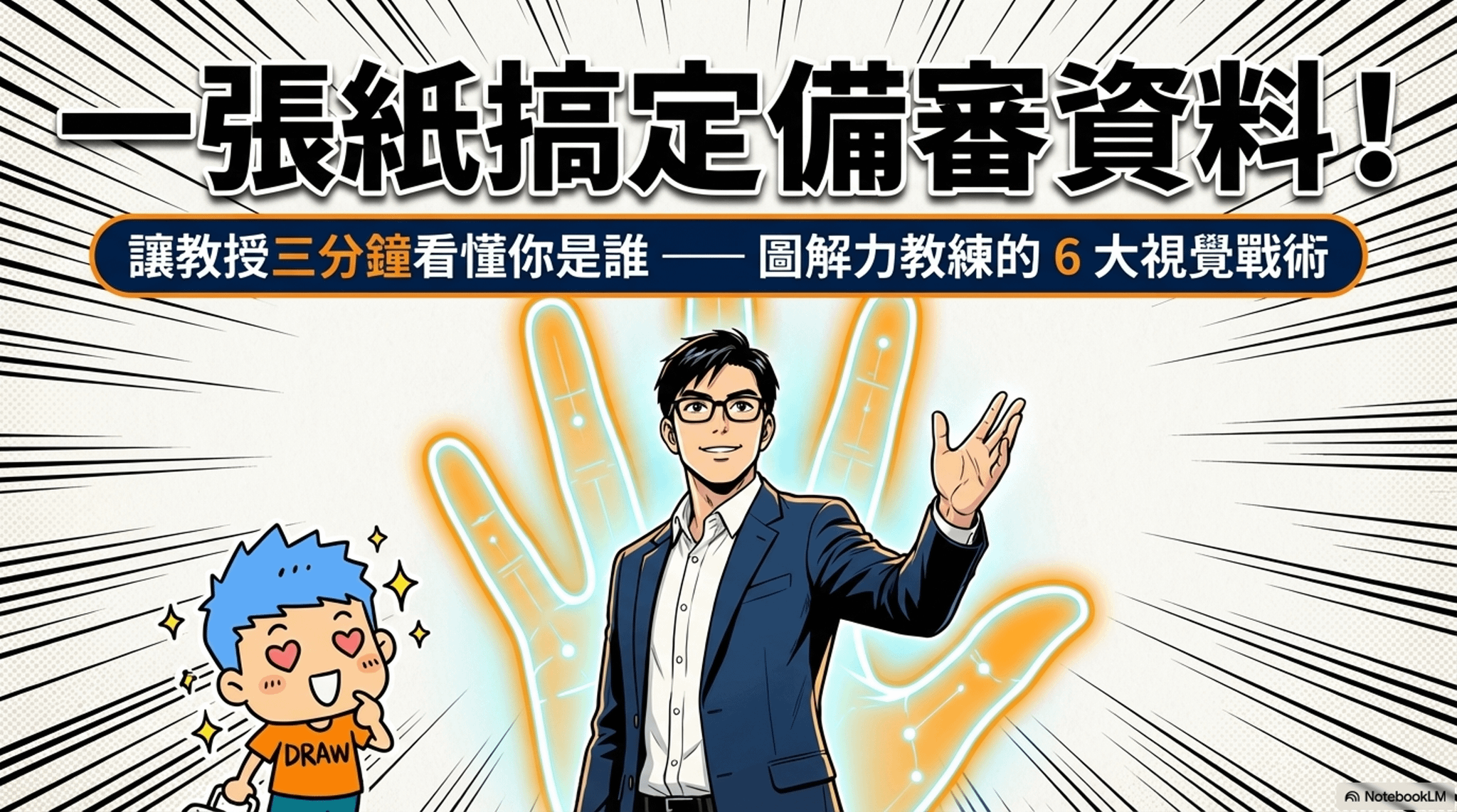 一張紙搞定備審資料：讓評審三分鐘看懂你是誰