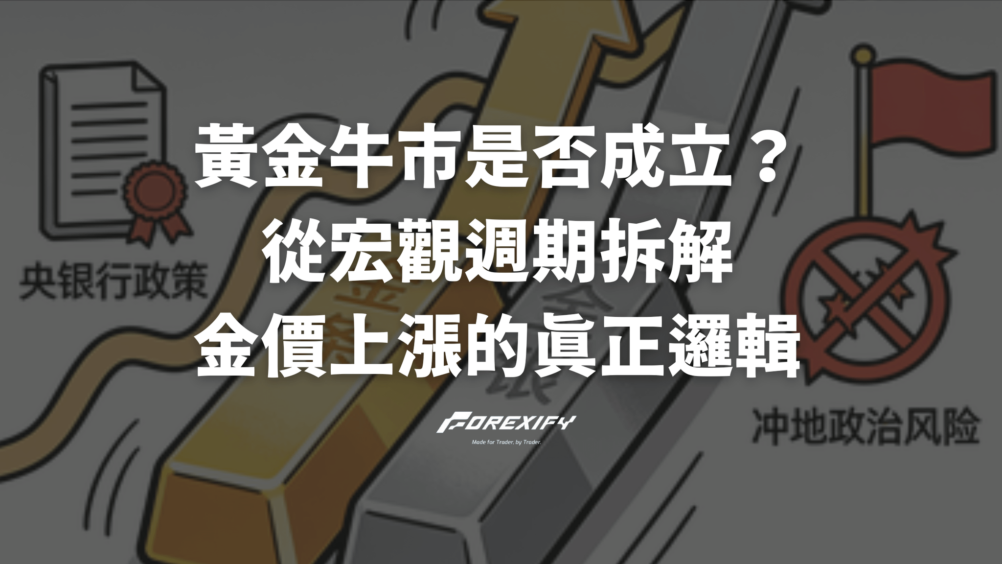 黃金牛市是否成立?從宏觀週期拆解金價上漲的真正邏輯