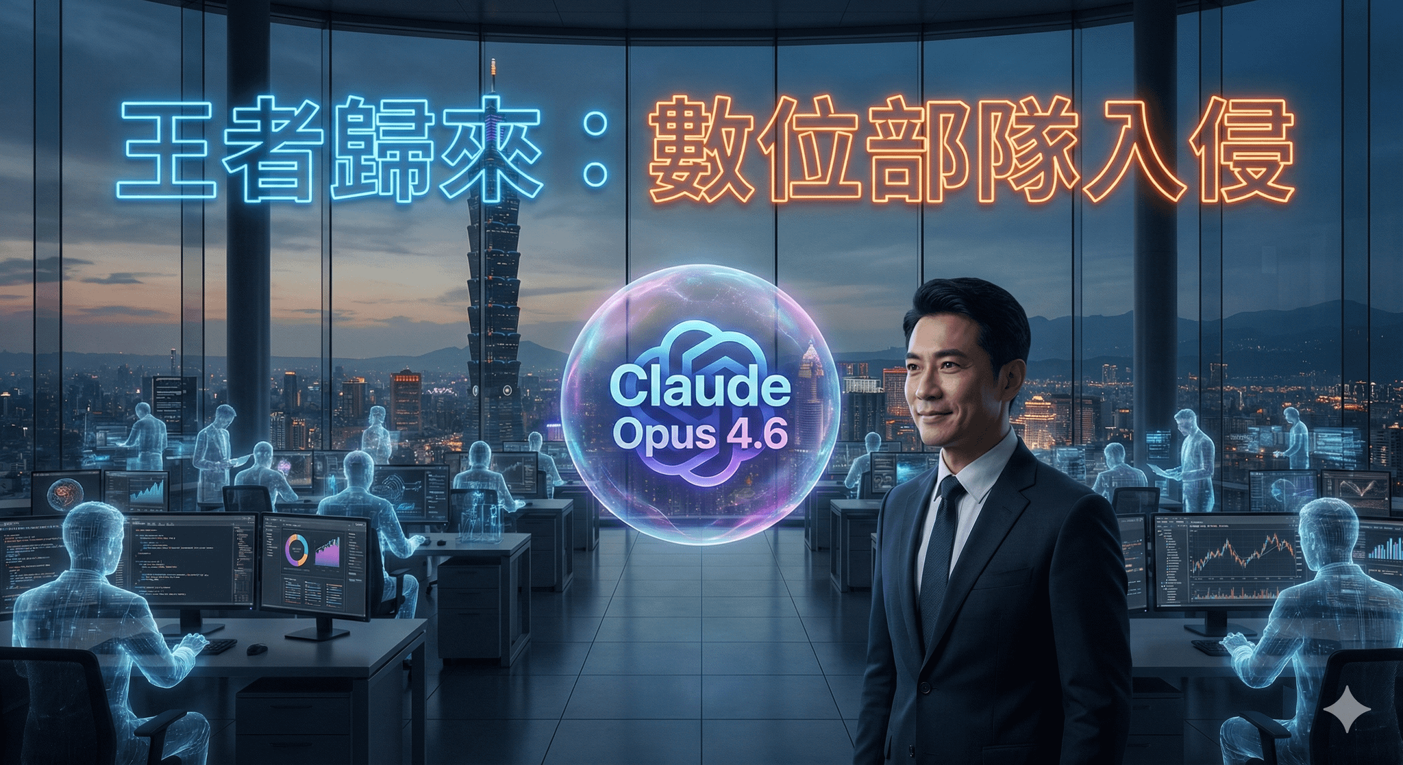 PPT 毀滅者降臨！Claude Opus 4.6 震撼發布：這不只是升級，這是「數位部隊」的全面入侵！