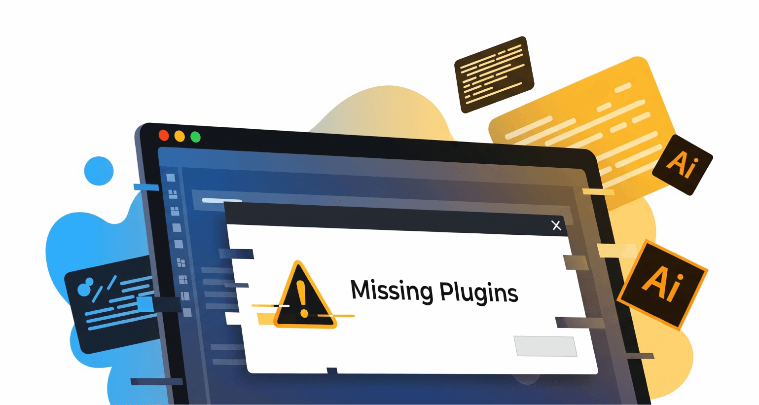 Illustrator 檔案中的外掛效果fx：未安裝外掛時的行為與處理方式