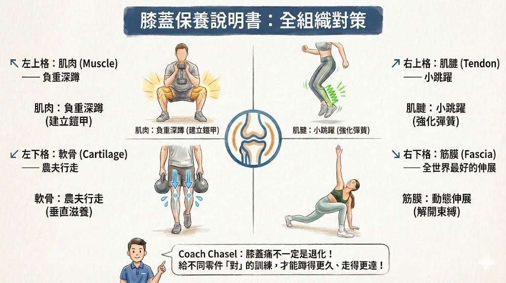 膝蓋全組織保養菜單