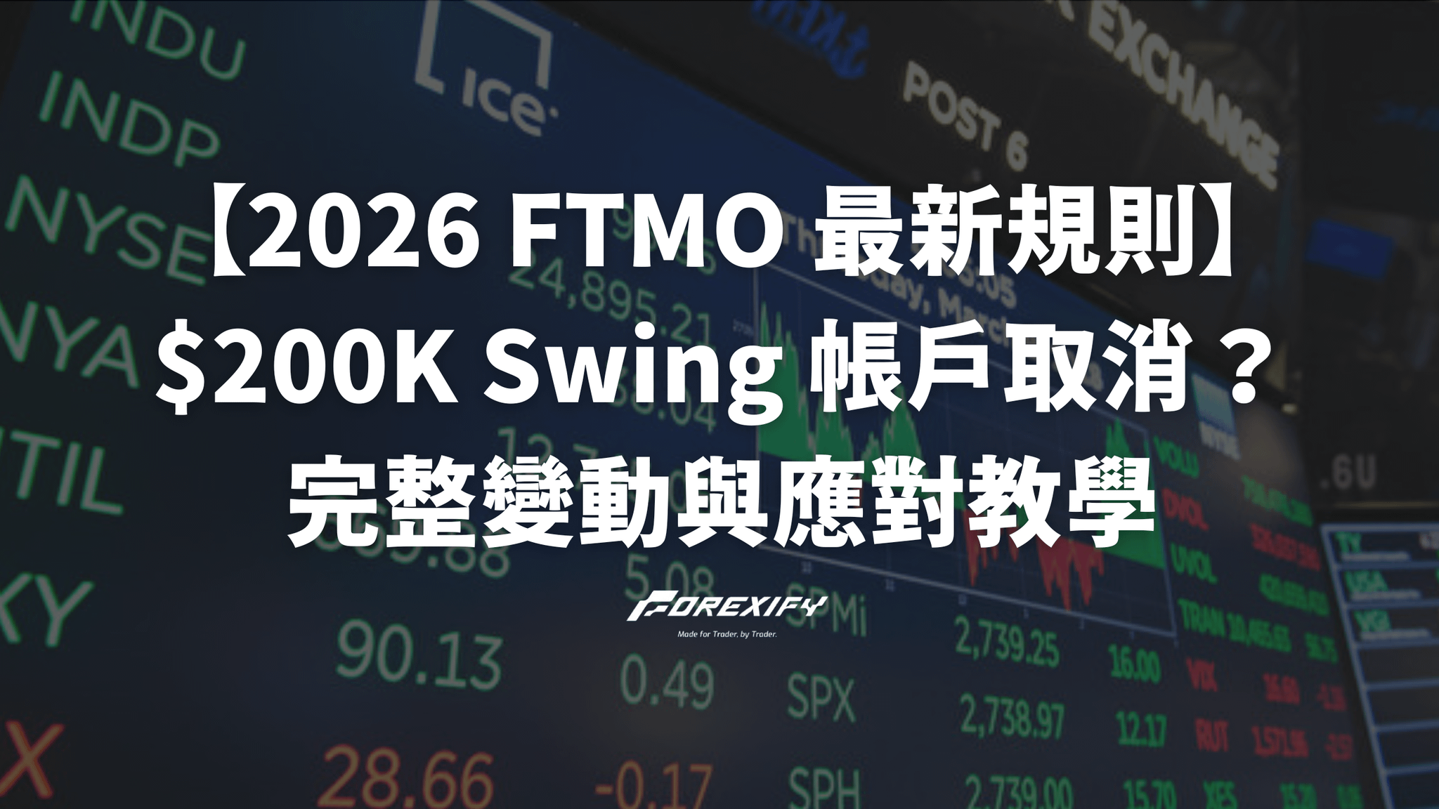 【2026 FTMO 最新規則】$200K Swing 帳戶取消？完整變動與應對教學