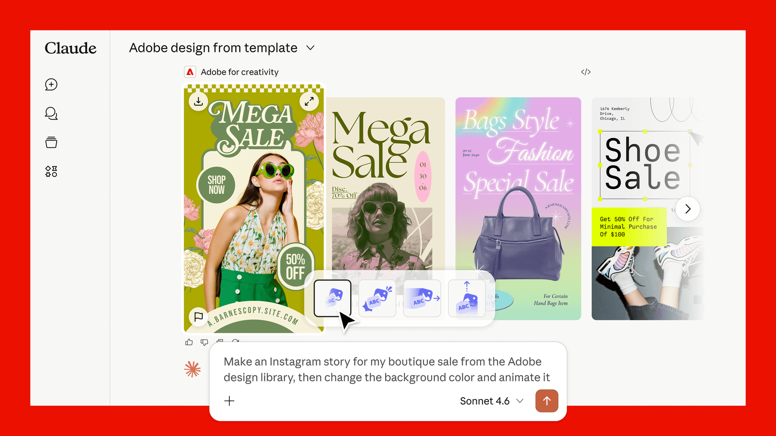 Adobe for creativity 登陸 Claude：50+ Creative Cloud 工具，現在可以直接在對話裡用