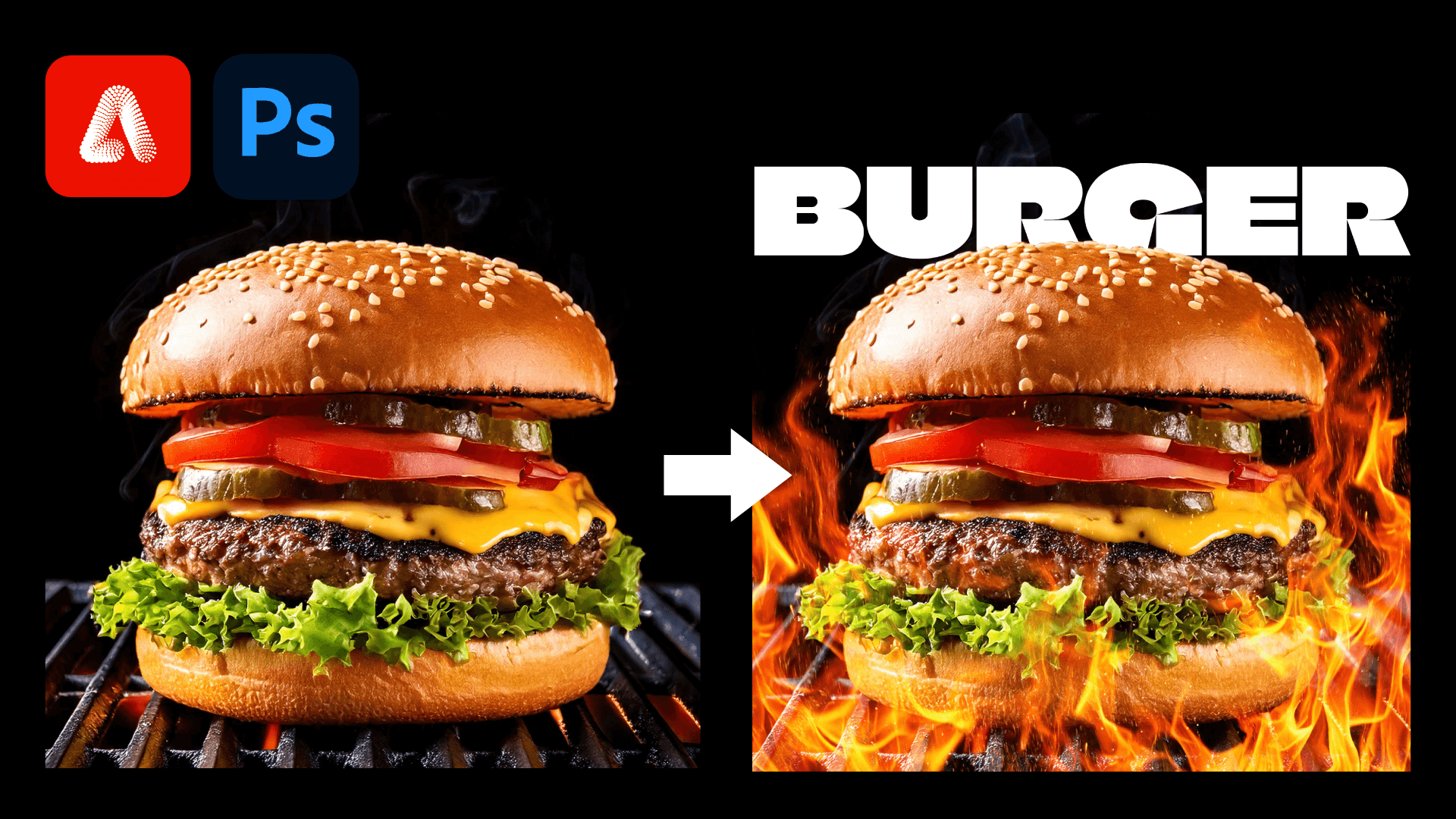 讓食物變美味的 AI 魔法🍔 Adobe Firefly + Photoshop 混合修圖技巧