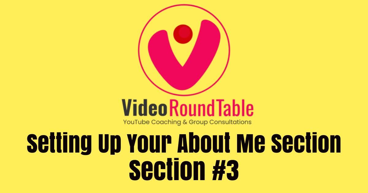 Setting Up Your About Me Section 