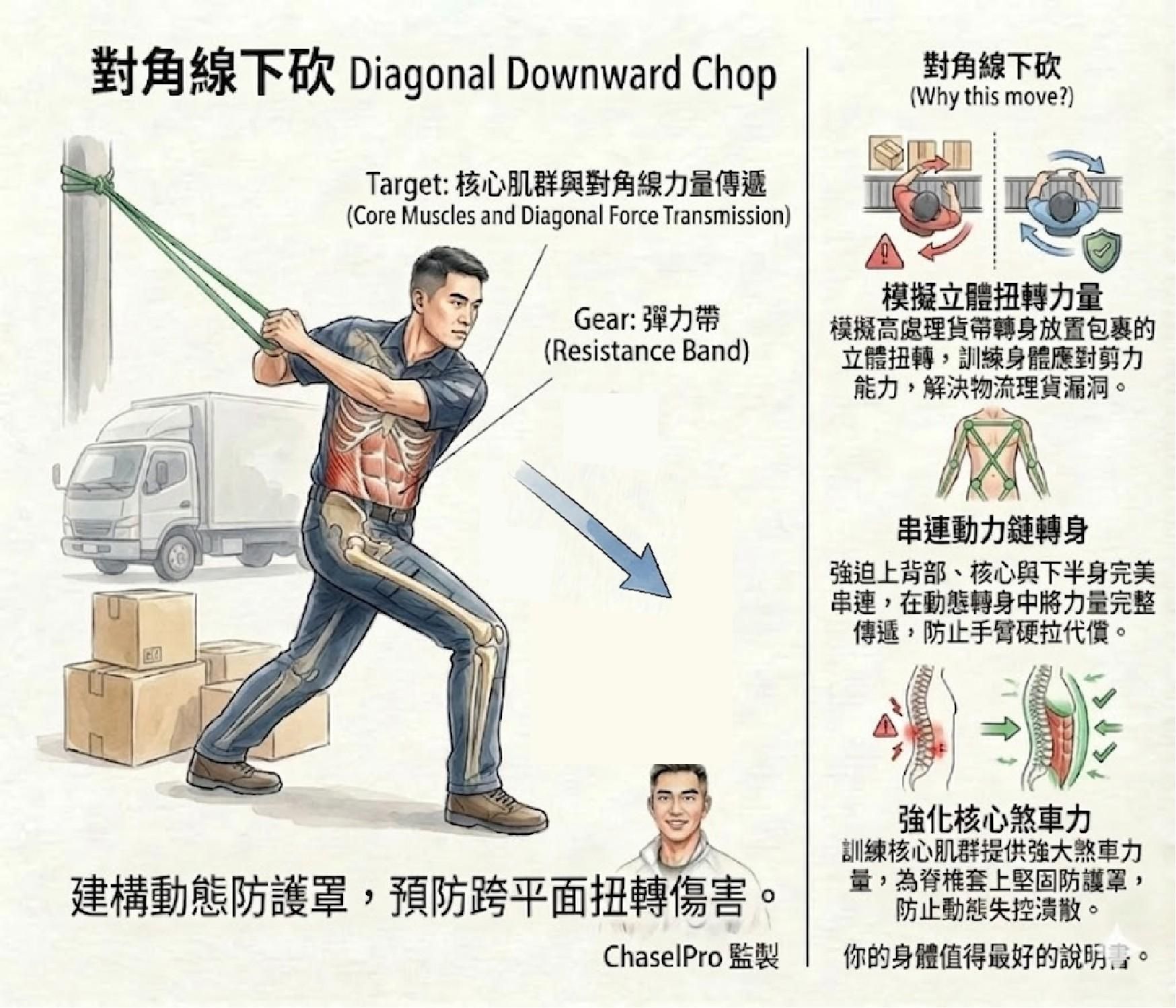 【動作說明書】對角線下砍：建構物流人員的動態防護罩