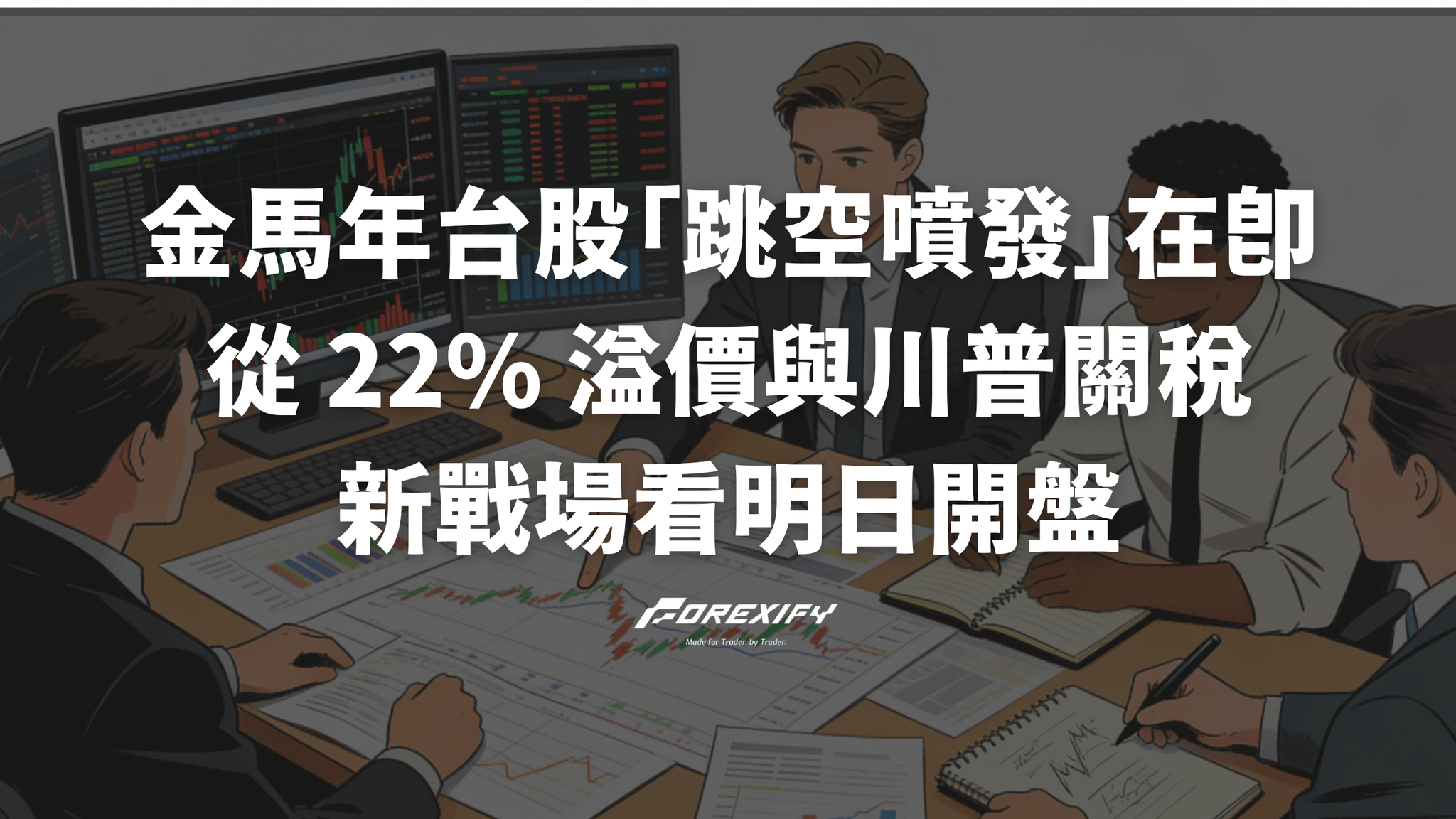 金馬年台股「跳空噴發」在即？從 22% 溢價與川普關稅新戰場看明日開盤