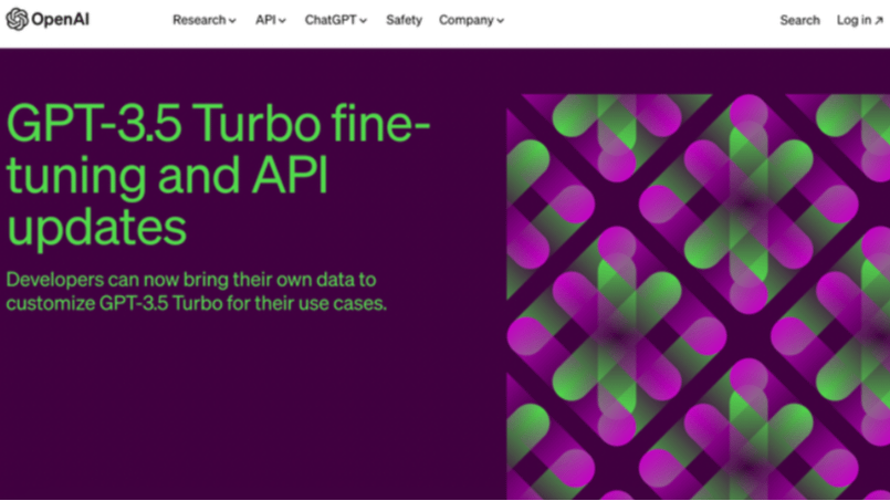 GPT-3.5 Turbo微調功能全面開放：開發人員，你的專屬ChatGPT在這裡！