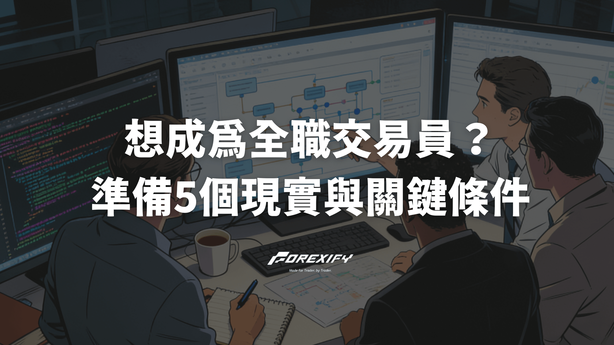 想成為全職交易員?你必須先準備好的5個現實與關鍵條件