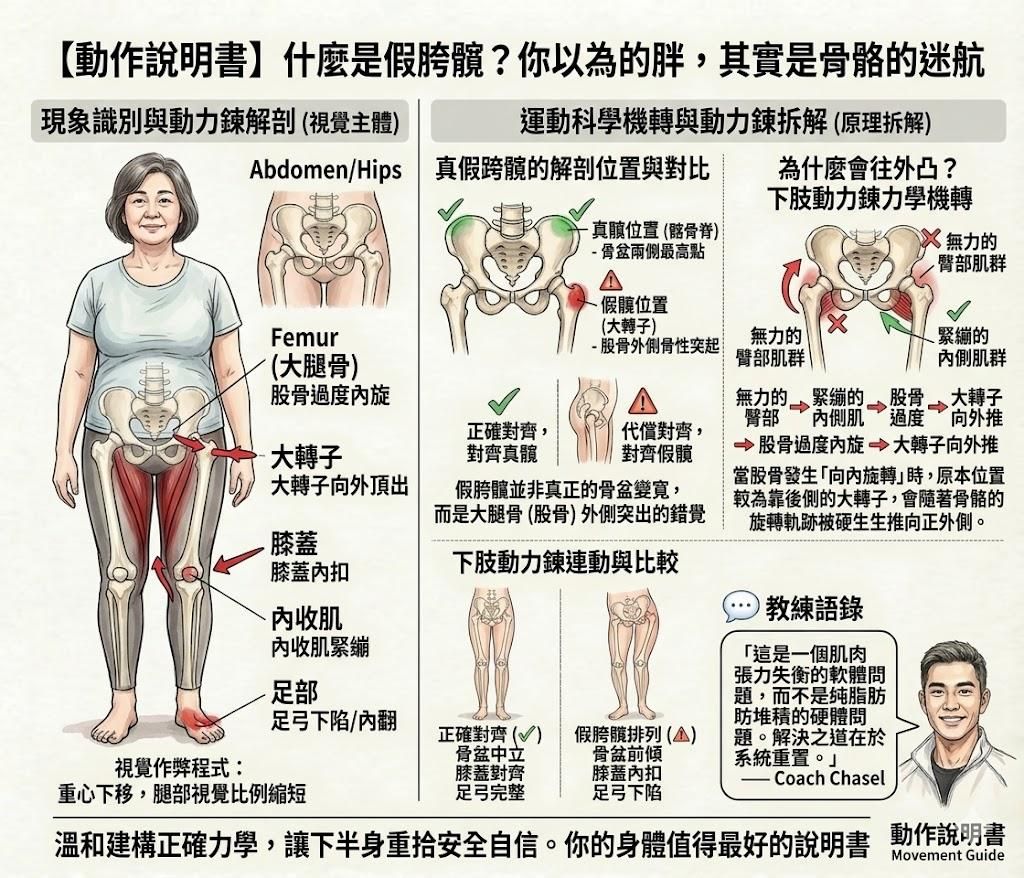 【動作說明書】什麼是假胯髖？