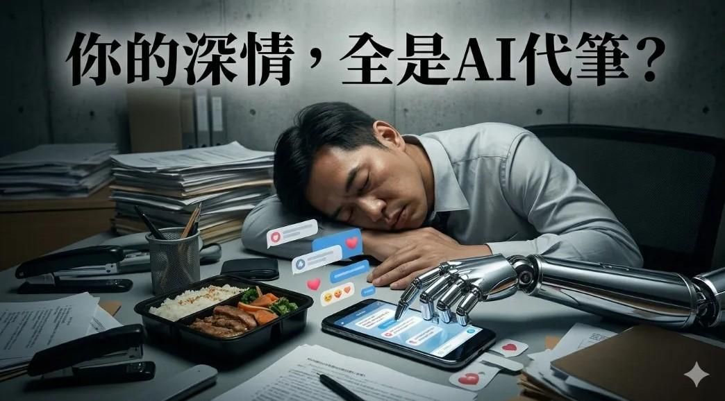 你的深情全是 AI 代筆？當「秒回」成為標配，我們正慶祝史上最大的社交破產！