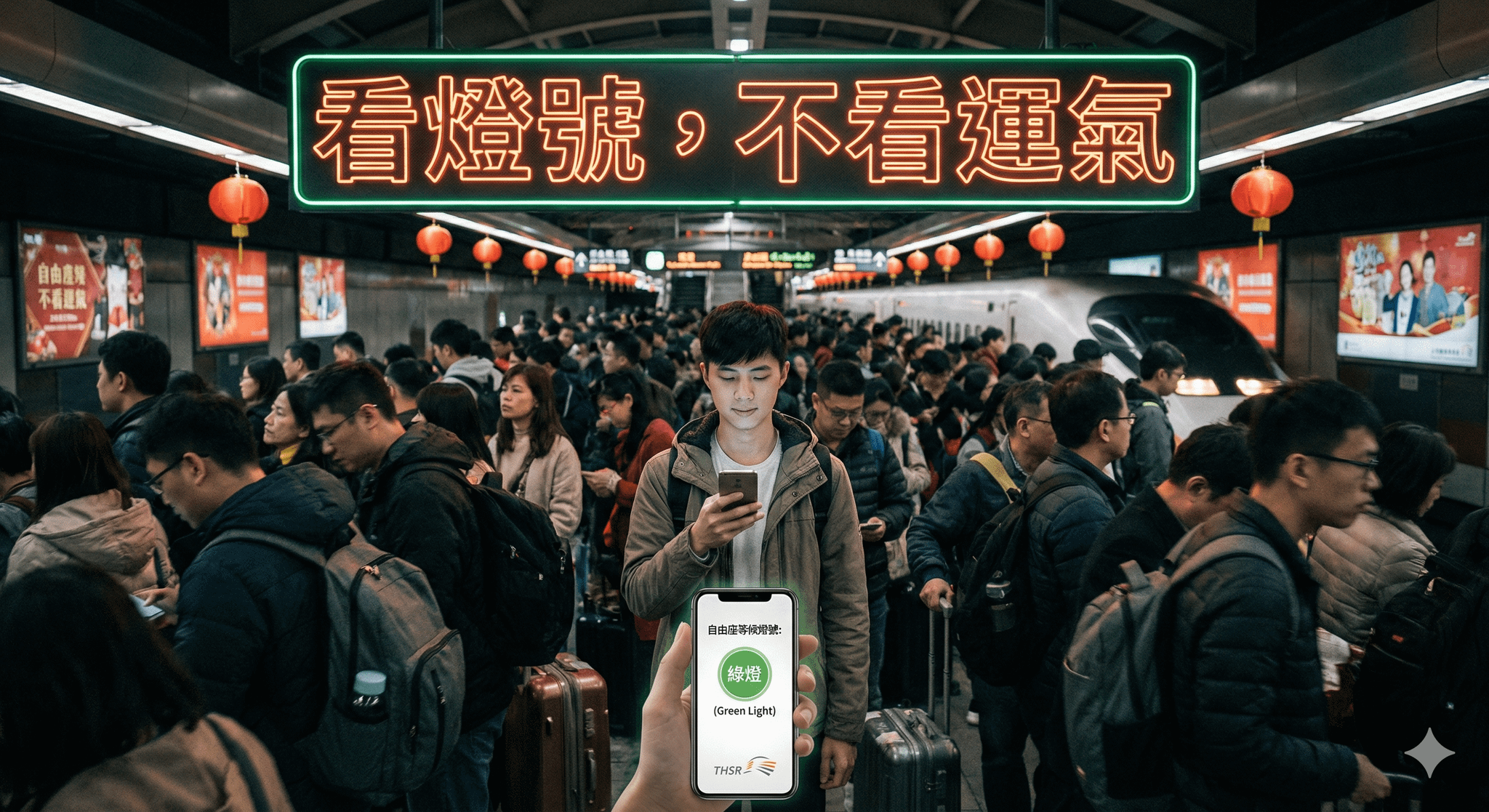 別在月台當「人形立牌」了！高鐵 AI 預測燈號上線：這是一場關乎春節歸鄉尊嚴的技術救贖。