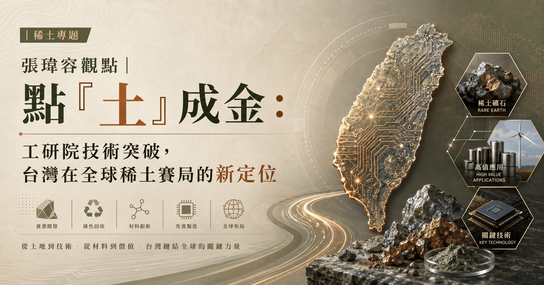 張瑋容觀點｜點「土」成金：工研院技術突破，台灣在全球稀土賽局的新定位