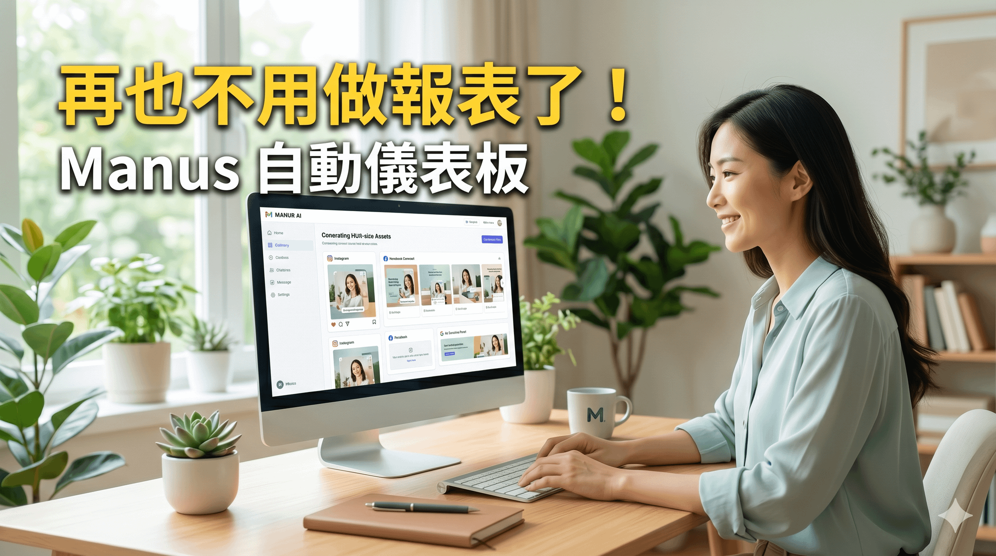 再也不用做報表了！Manus 自動儀表板全攻略