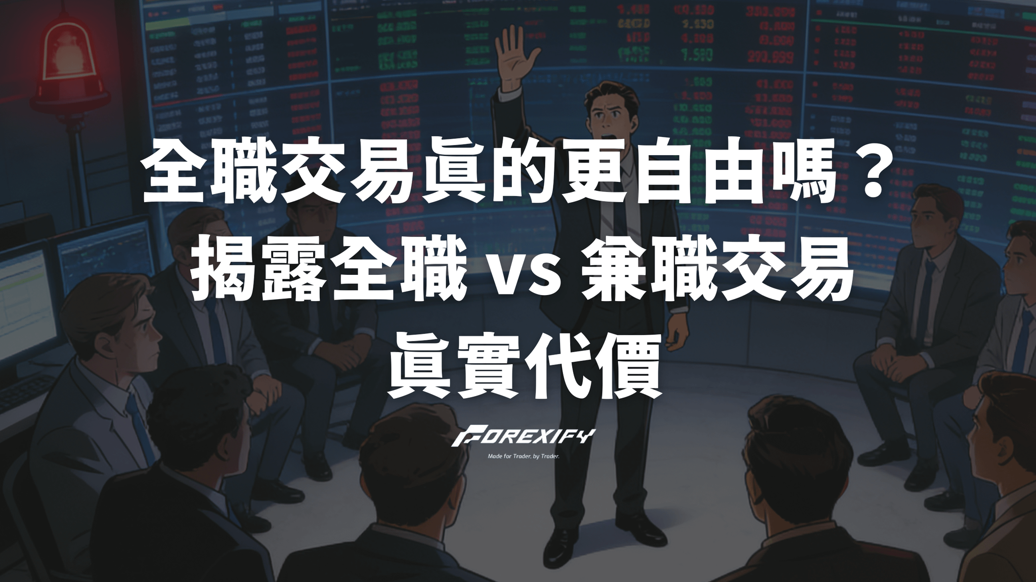 全職交易真的更自由嗎？揭露全職 vs 兼職交易的真實代價