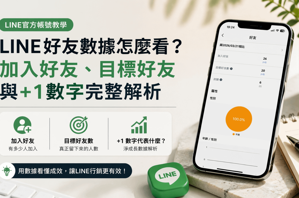 2026年實際案例教你LINE好友數據怎麼看｜玖叁教學文