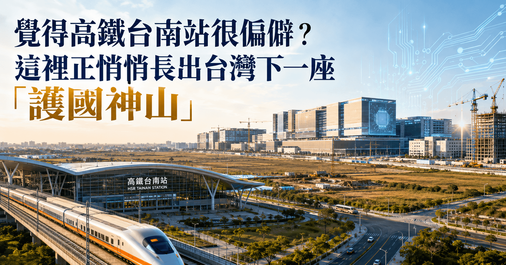 張瑋容觀點｜覺得高鐵台南站很偏僻？這裡正悄悄長出台灣下一座「護國神山」
