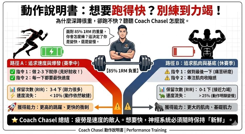 想要跑得快，就別練到力竭