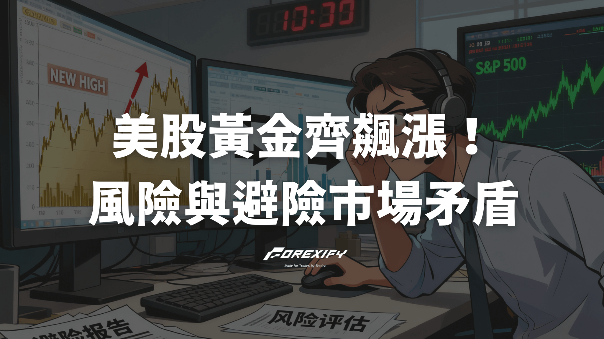 美股黃金齊飆漲!風險與避險共存市場矛盾