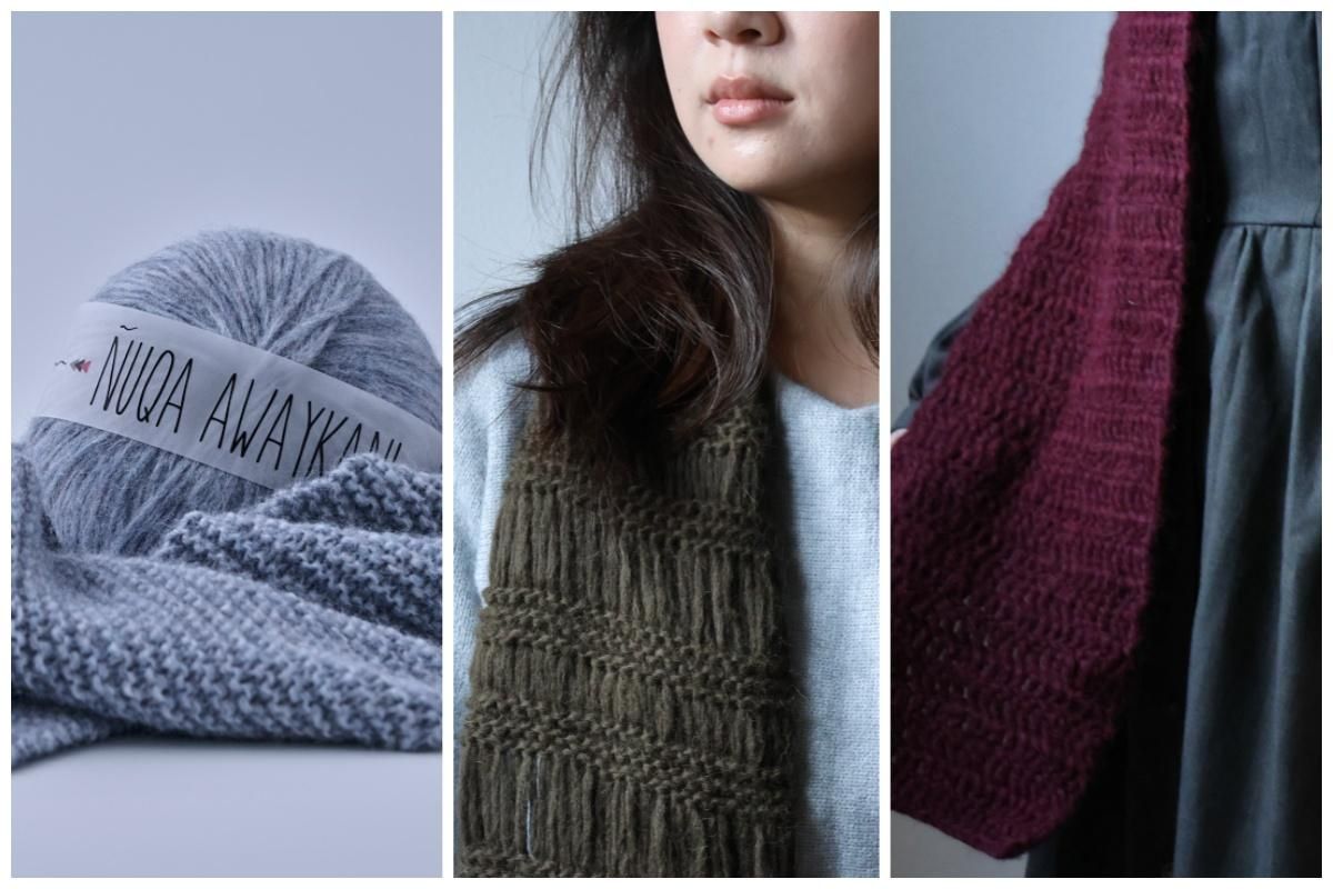 isk-035 三款極輕柔羊駝圍巾｜超值影音材料包