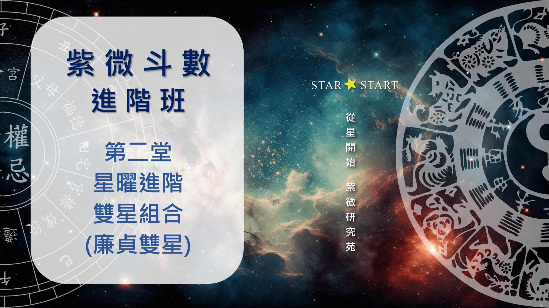 進階班 第二堂 星曜進階-廉貞星 雙星組合