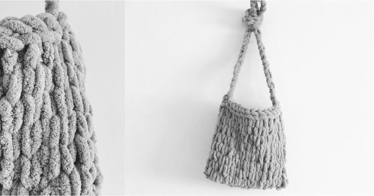 fingerloop套圈圈 - 手織側背包