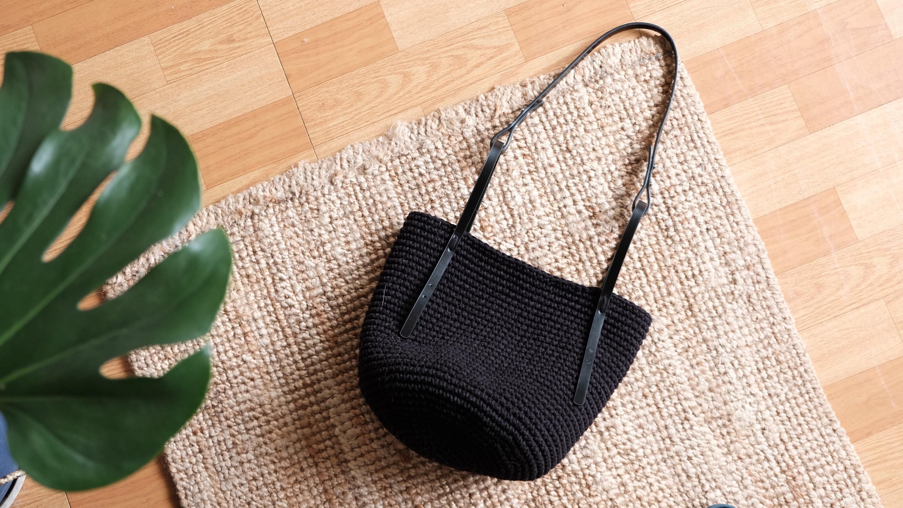 編織課實作練習-肩背/手提兩用水桶包