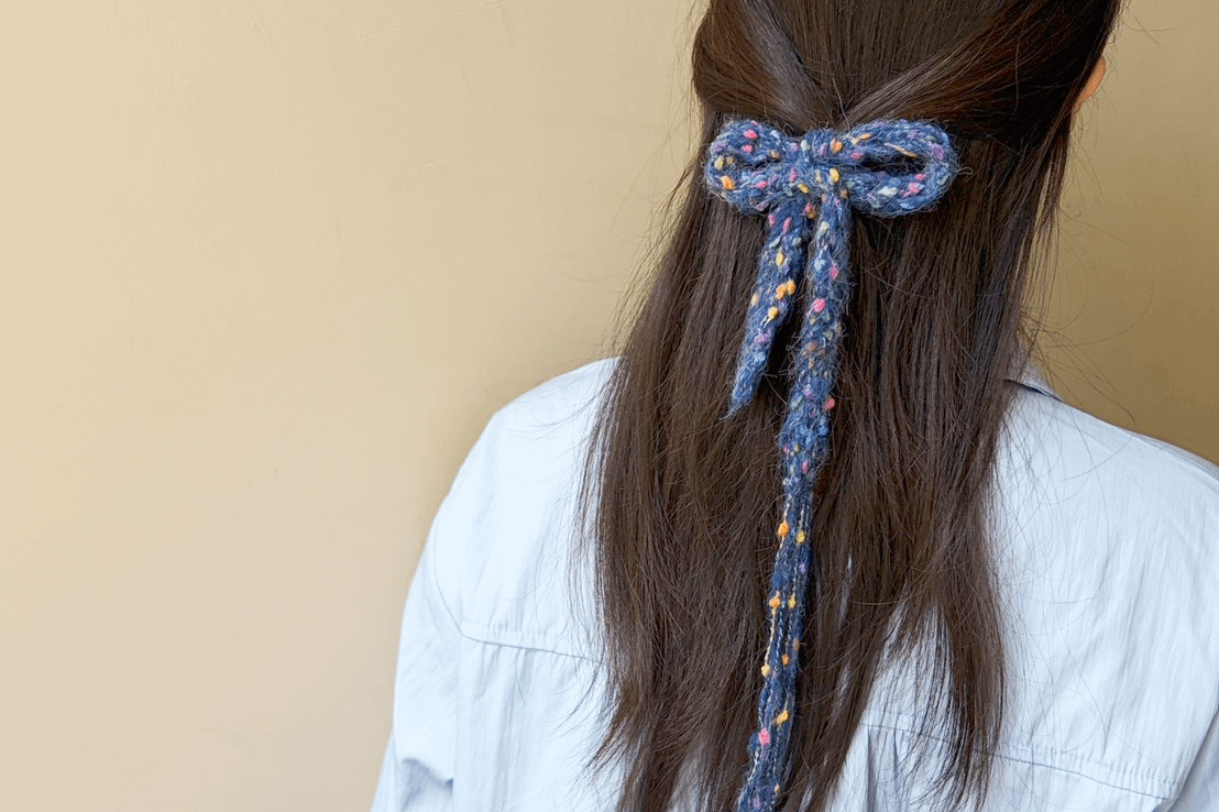 空氣感リボン絨球蝴蝶結綁帶|超值影音材料包