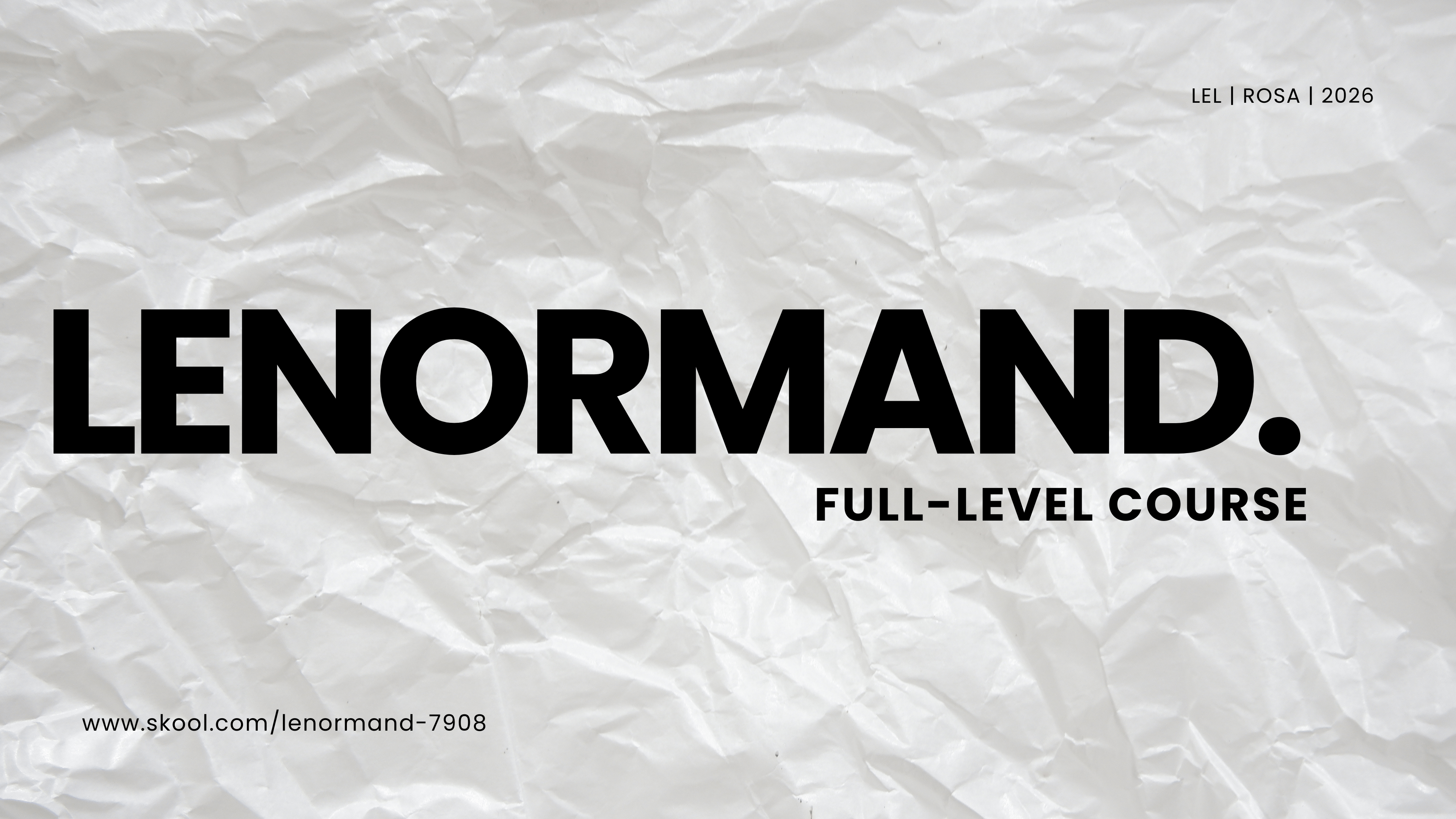 【預錄課】雷諾曼全階(持續更新中)