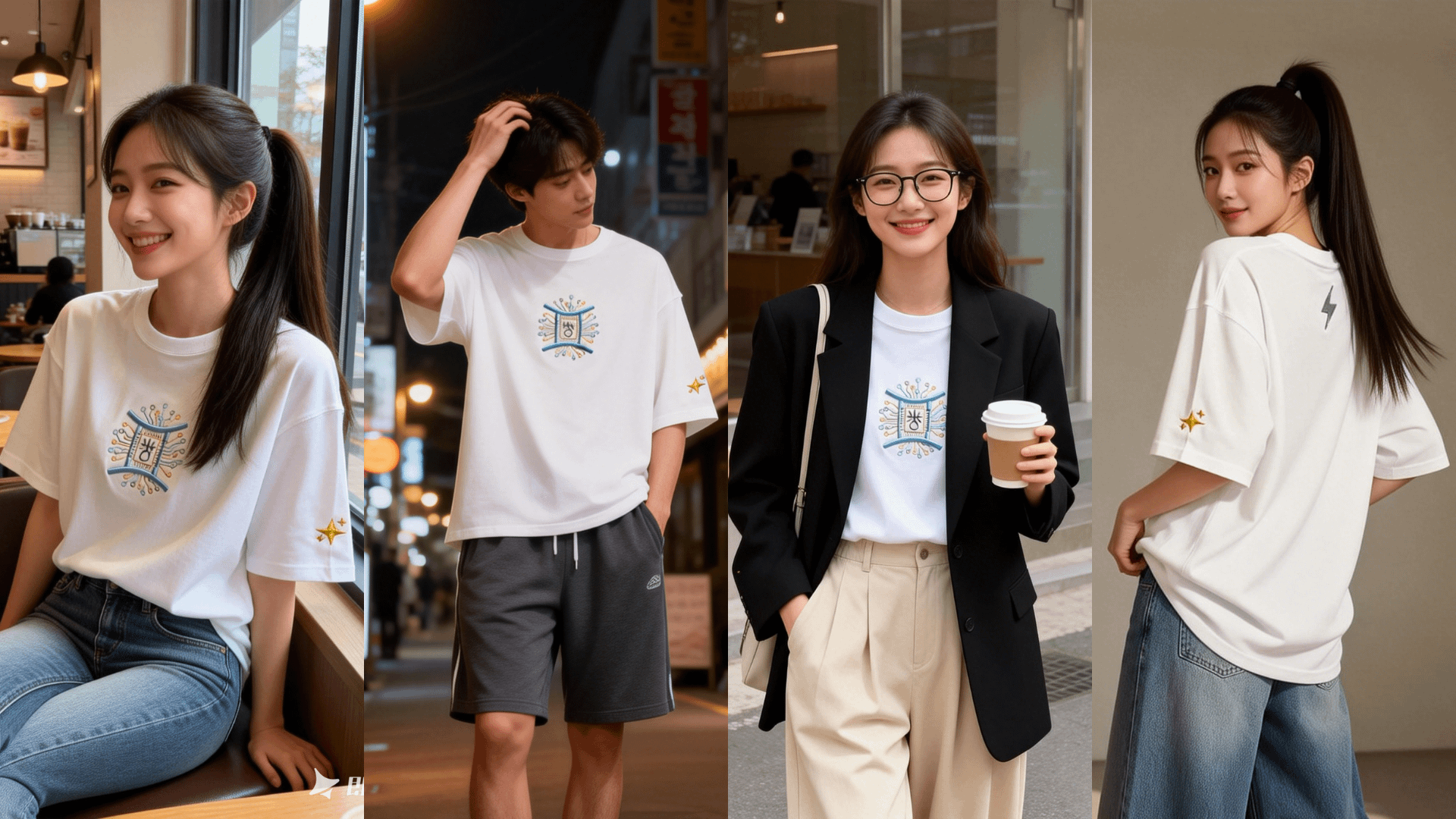 【時代星象系列】天王星雙子時代純棉電繡寬版T恤+線上講座