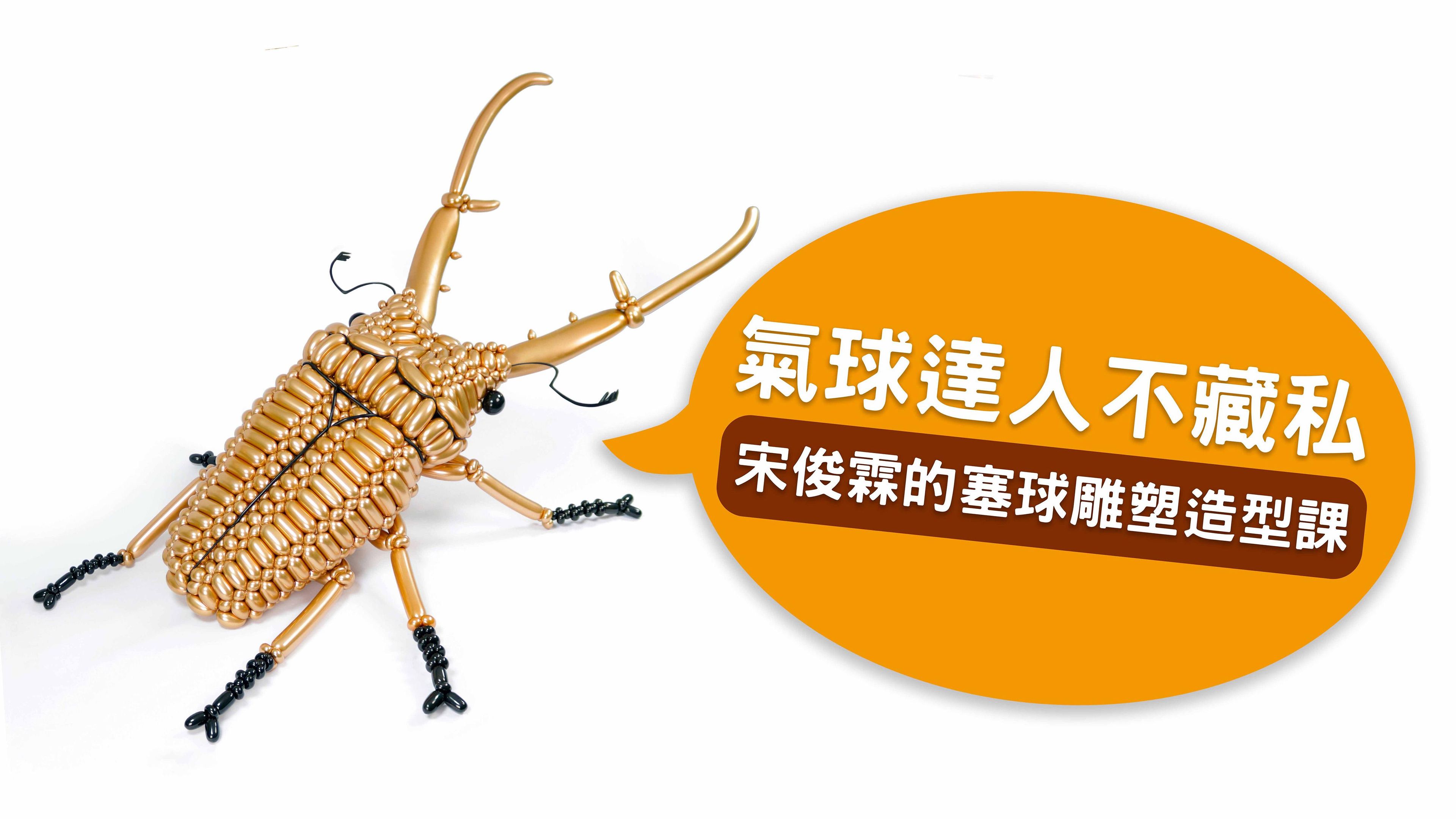 氣球達人不藏私 宋俊霖的氣球雕塑造型課!