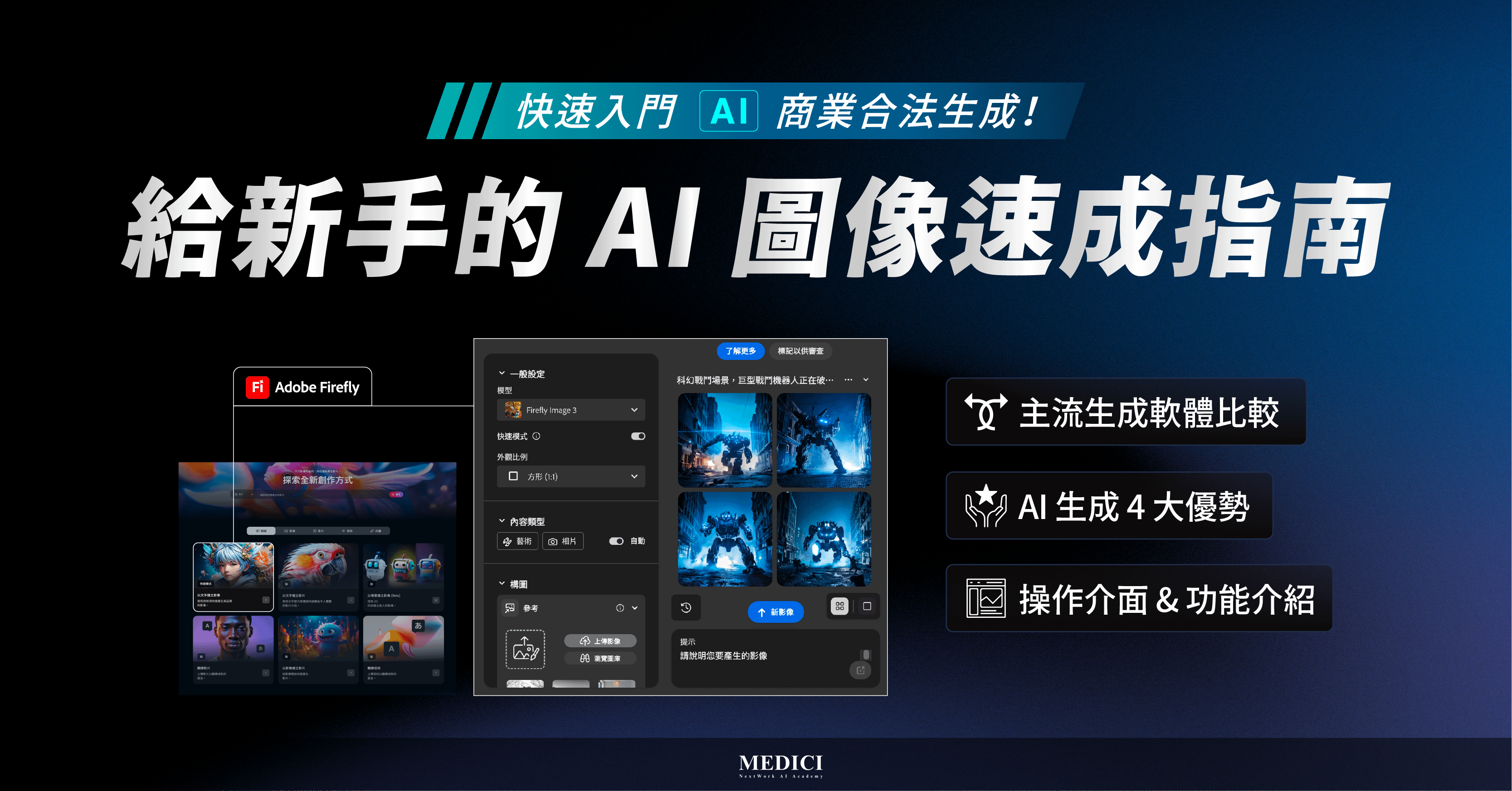 快速入門 AI 商業合法生成 —— 給新手的 AI 圖像速成指南