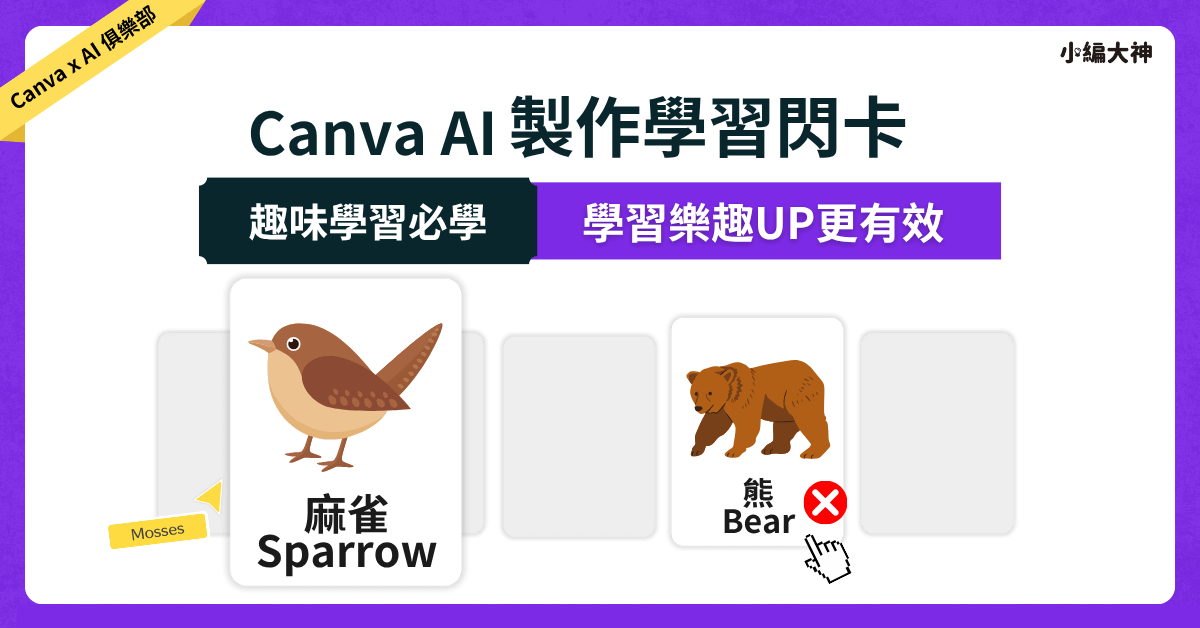 Canva AI 製作學習閃卡：學習樂趣UP