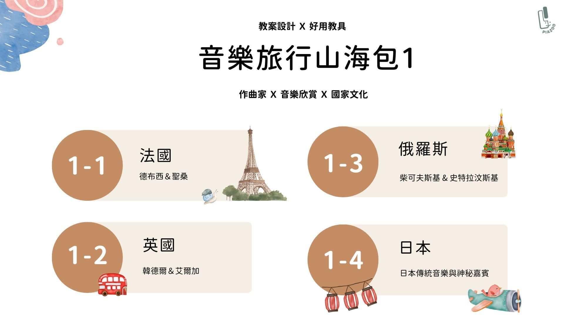 音樂旅行山海包  Part 1 ( 共四堂 )