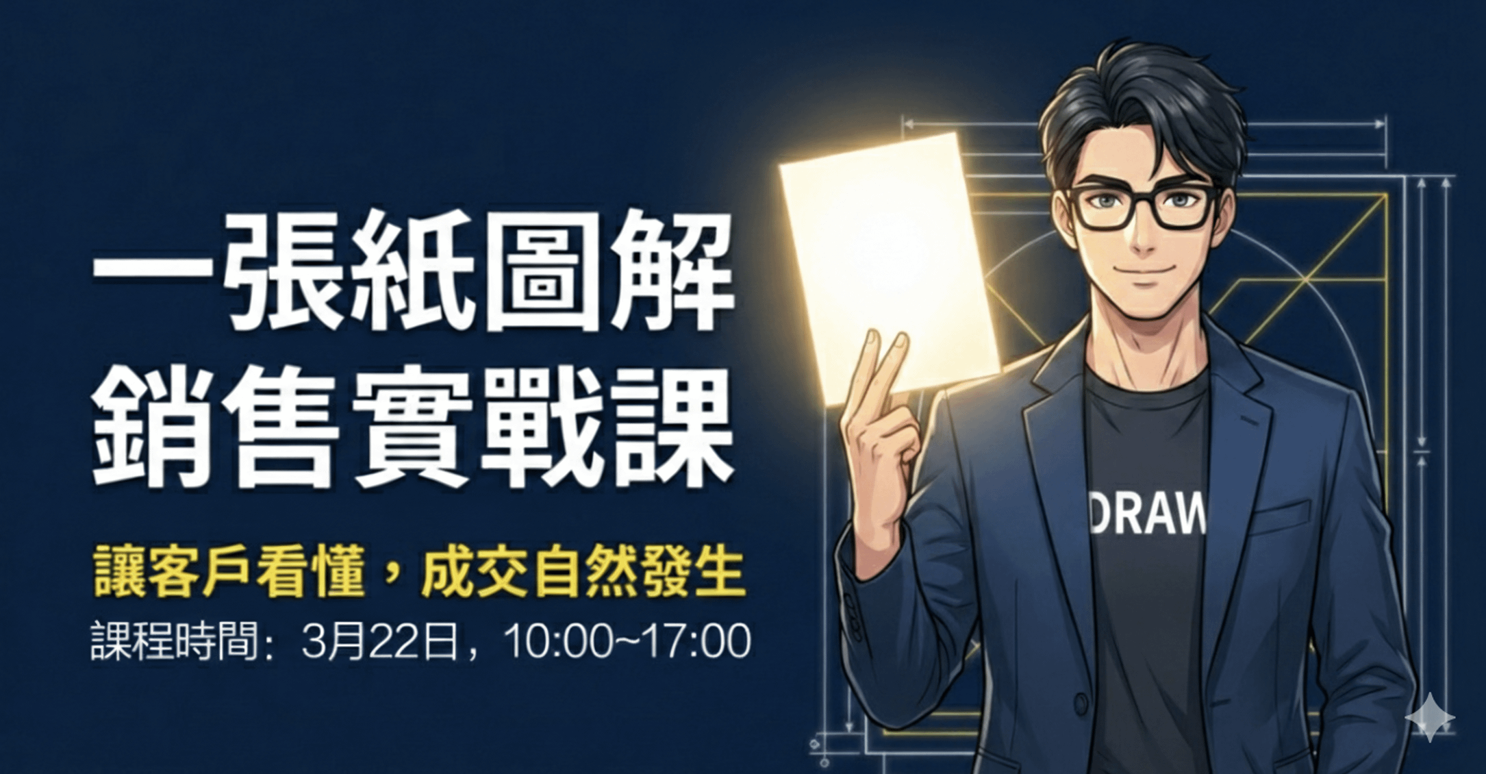 「一張紙圖解銷售實戰」直播課