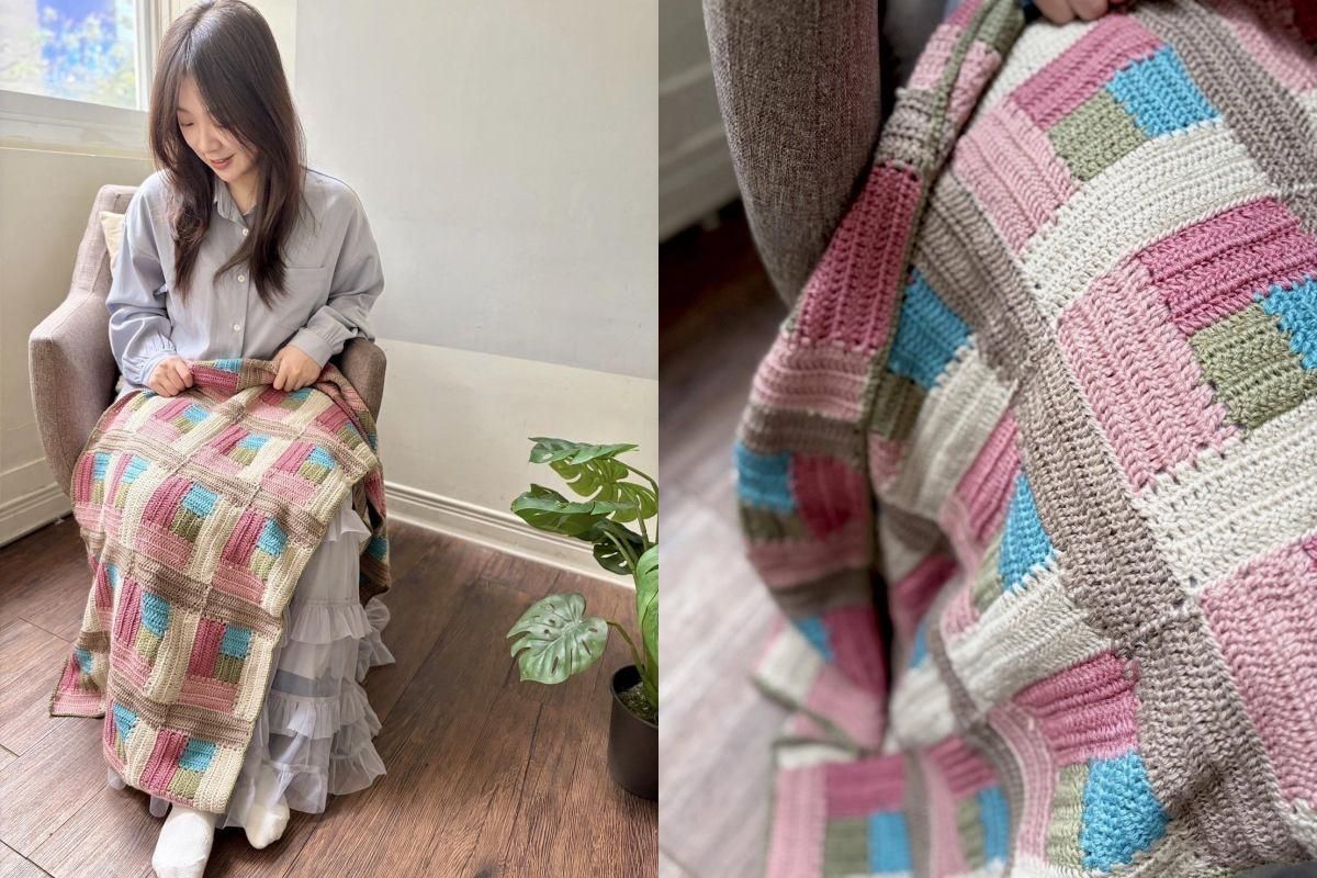 isk039-柔色日和鉤織毯|超值影音材料包