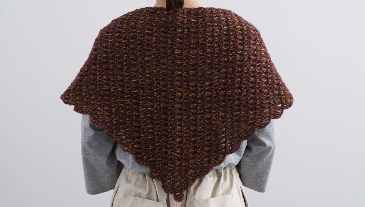 DARUMA 限量材料包 - 鉤針披肩｜超值影音材料包 - （現貨）鉤針披肩 A（單色）材料包｜不含織圖