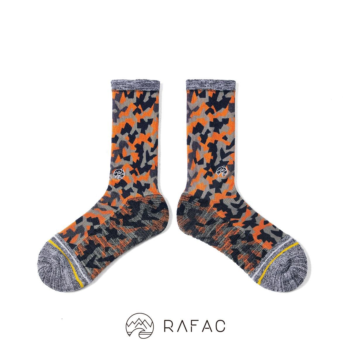 RAFAC機能襪 - RAFAC戶外機能動動襪_迷彩橘