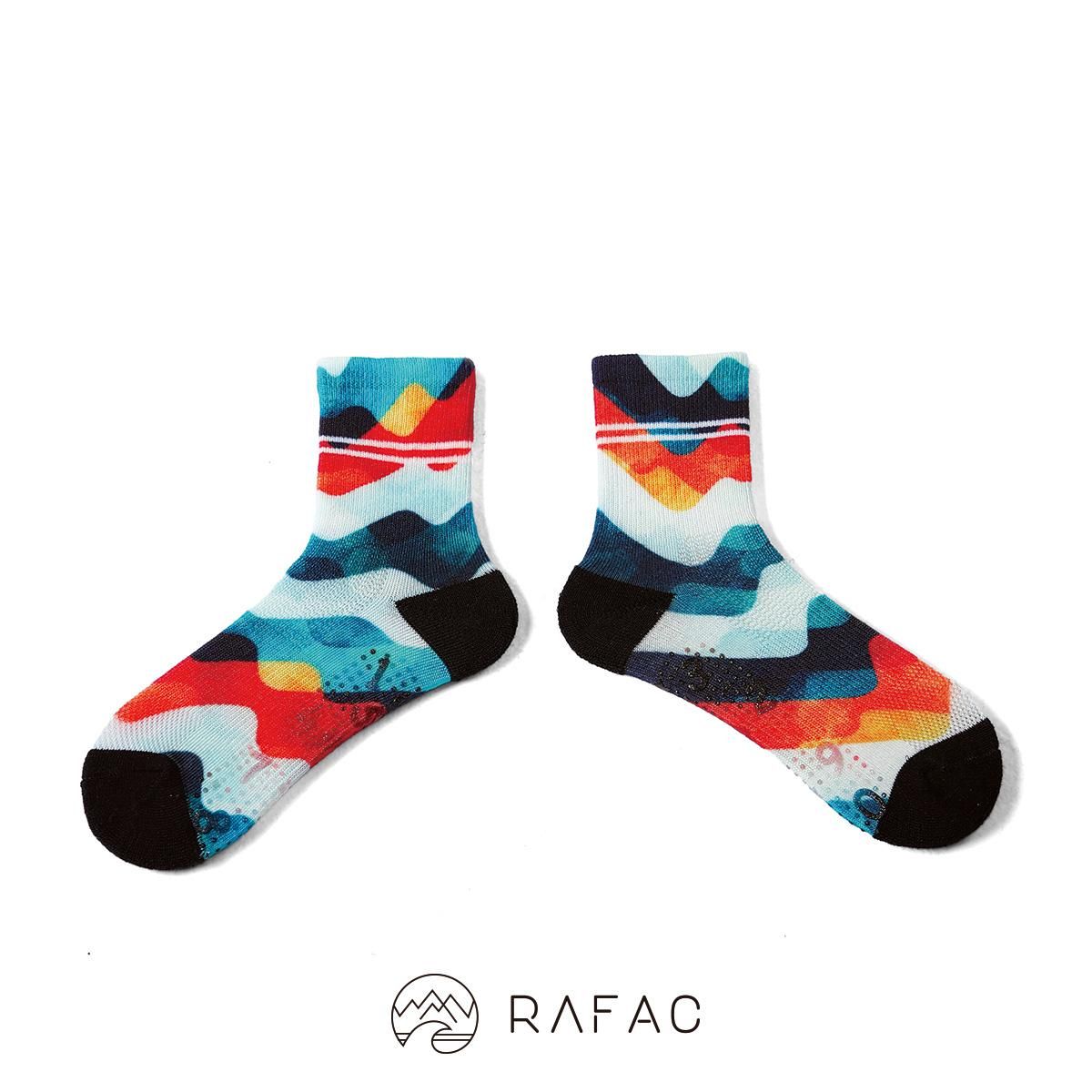 RAFAC機能襪 - RAFAC戶外機能動動童襪_彩波浪