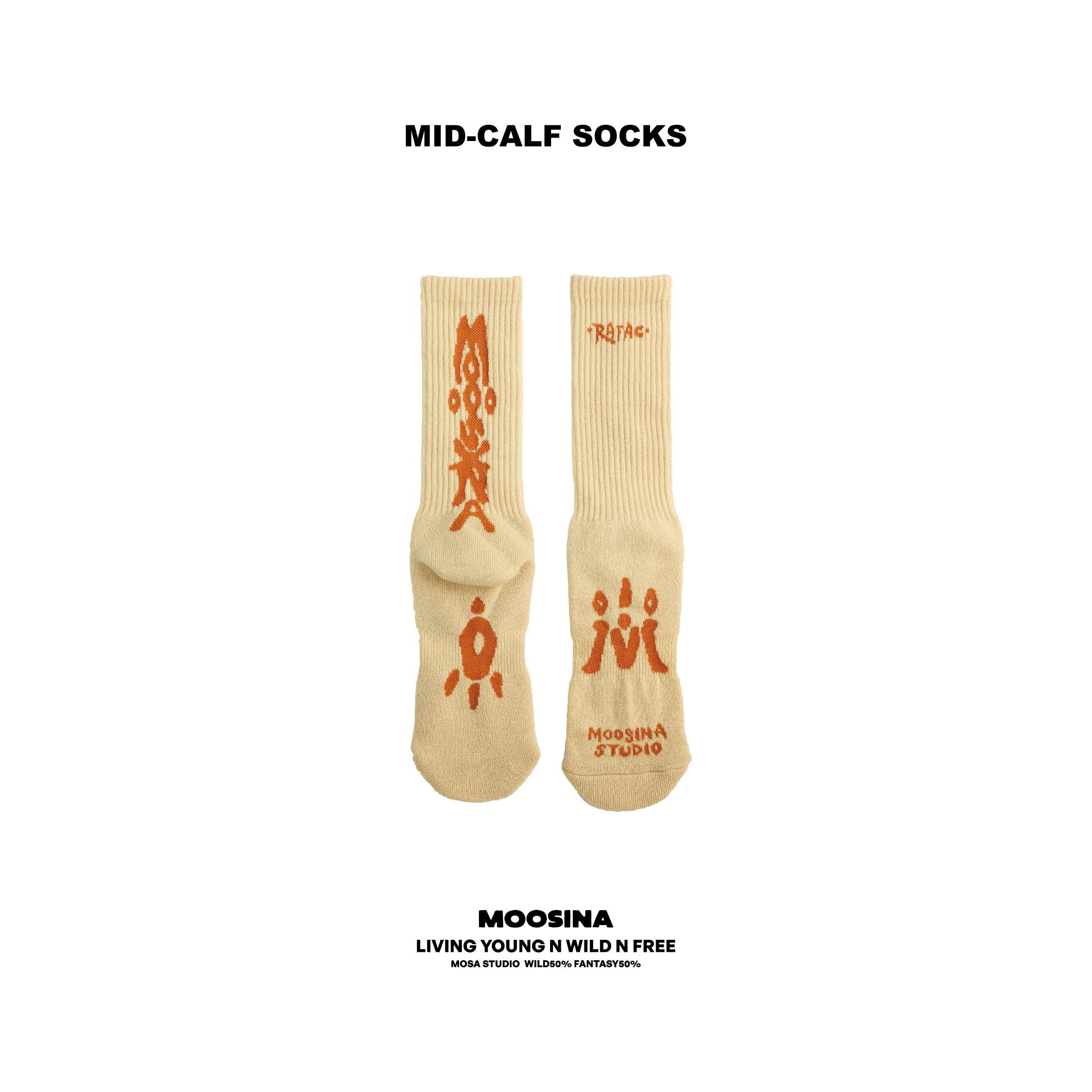 RAFAC機能襪 - MOOSINA X RAFAC 戶外機能襪_米白
