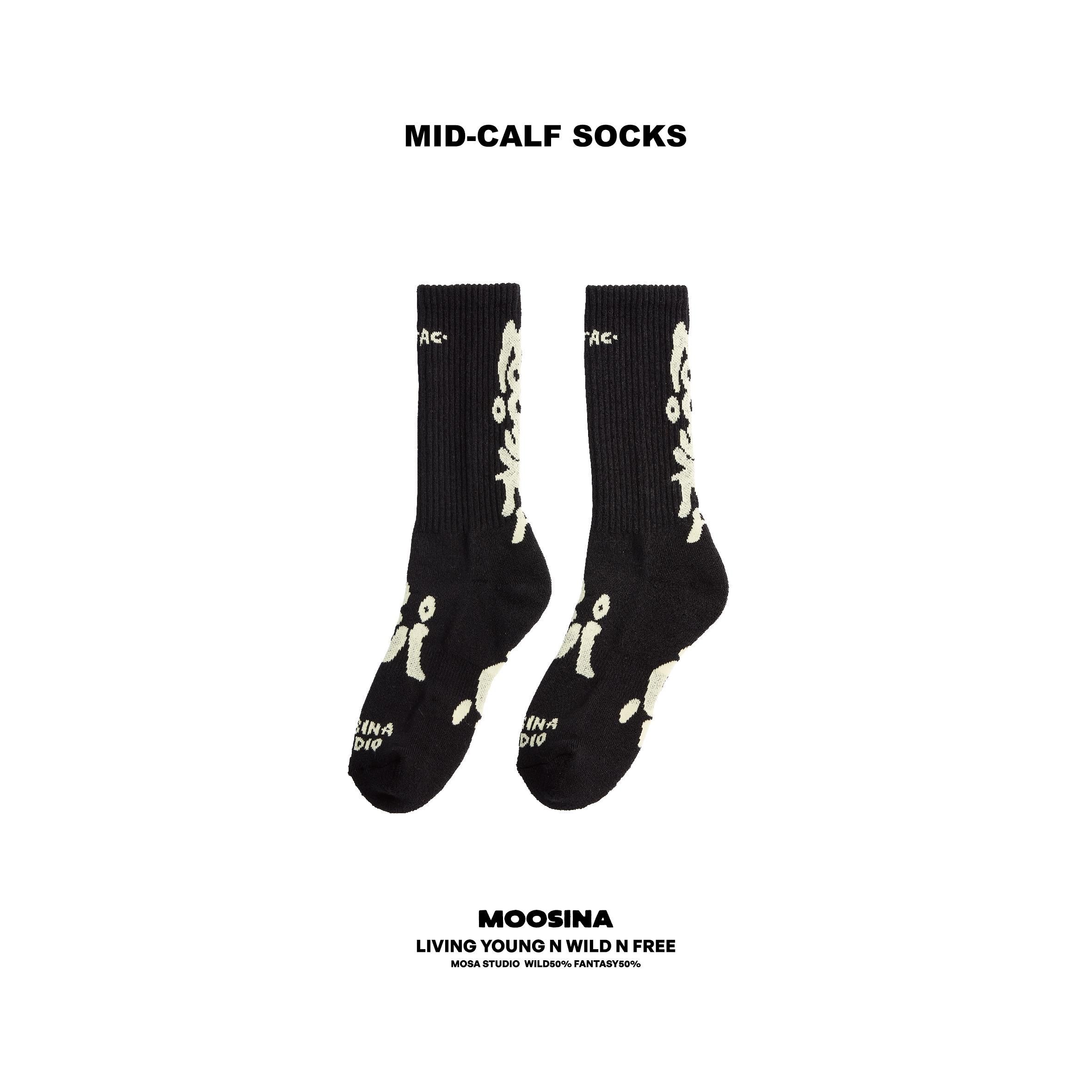 RAFAC機能襪 - MOOSINA X RAFAC 戶外機能襪_碳黑