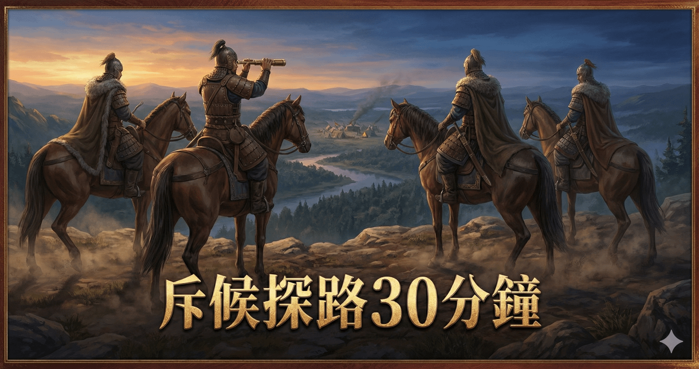 1對1 局勢分析 軍師獻策 - 【斥候探路30分鐘】