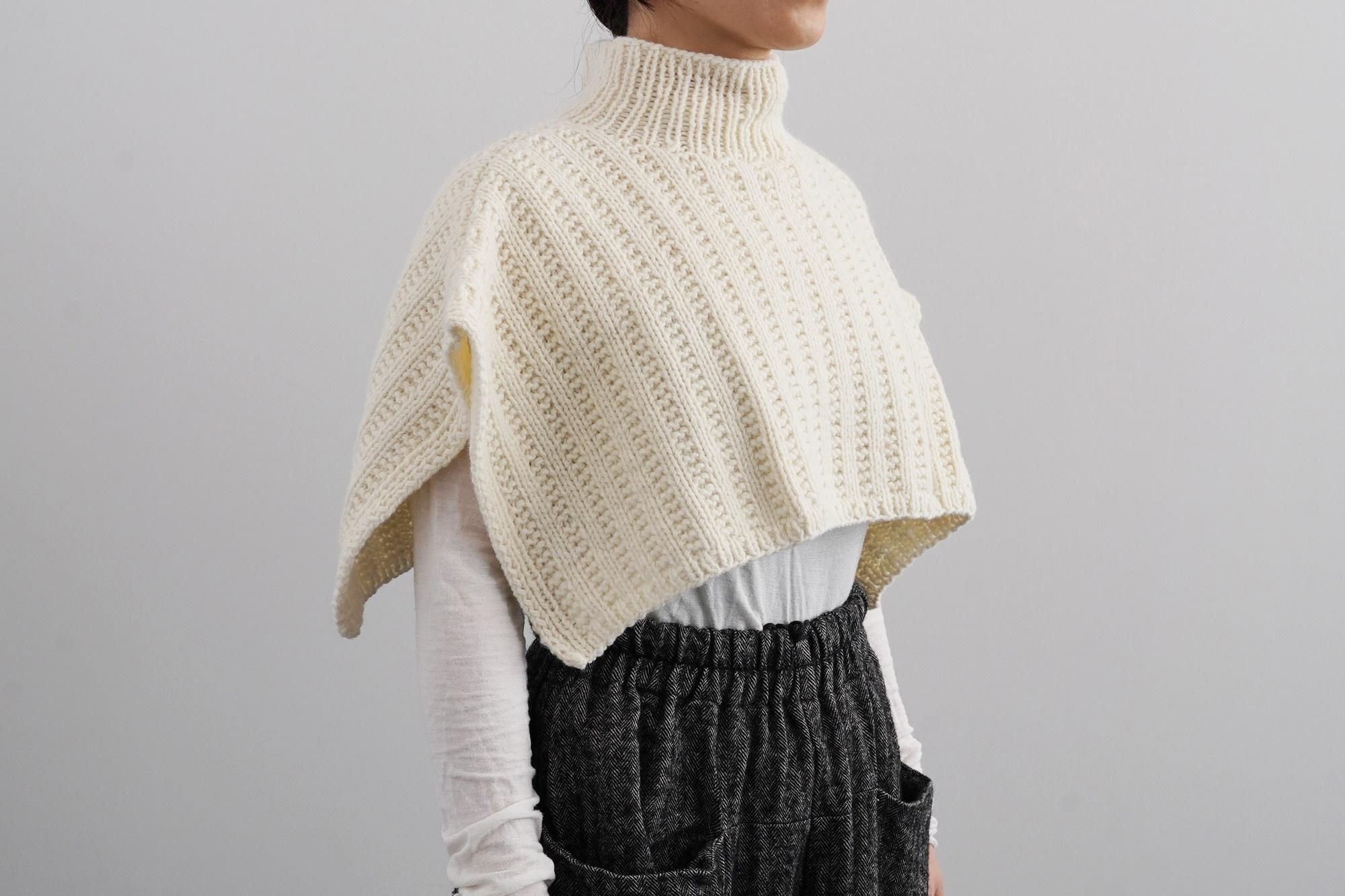 DARUMA 限量材料包 - 高領披肩｜超值影音材料包 - 高領披肩材料包 A（淺色）｜不含織圖