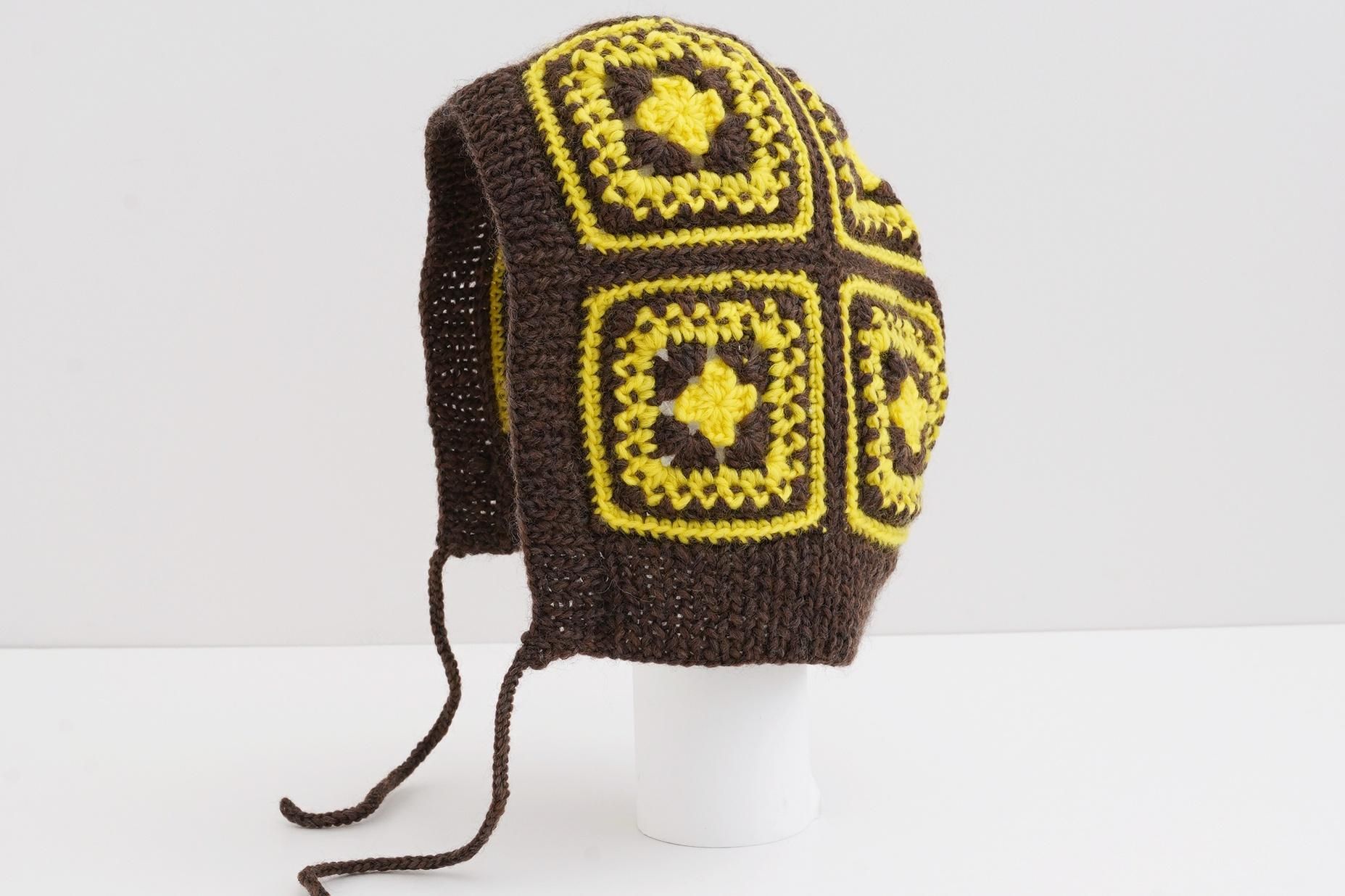 DARUMA 限量材料包 - 鉤針拼花連帽|超值影音材料包 - 鉤針拼花連帽材料包 B(黃)|不含織圖